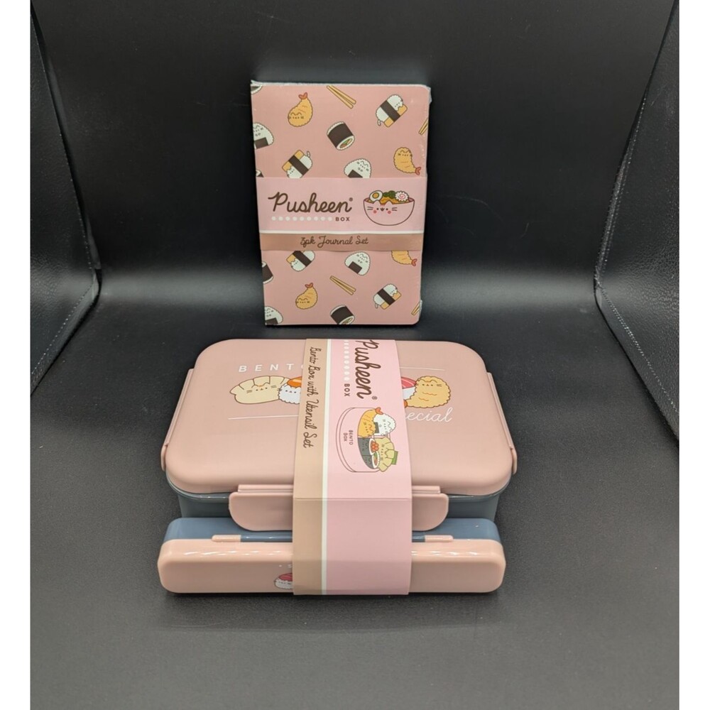 Pusheen Box Spring 2026 Ramen Bento Box With Utensil Set and Notebooks